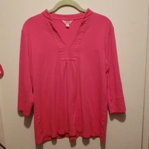 Lilly pulitzer top hot pink medium
